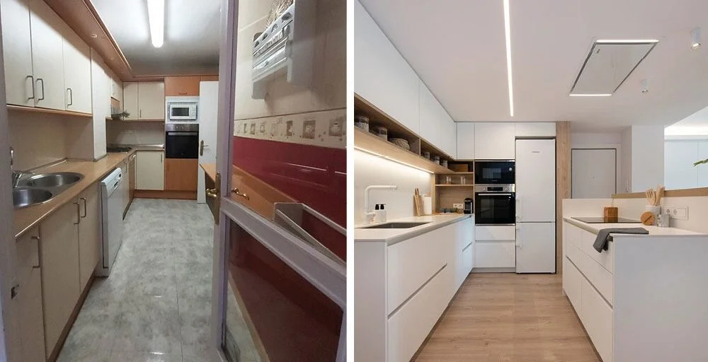 Antes y después reforma de baño en Madrid — proyecto AL2 4